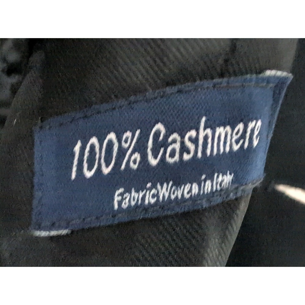 Andrew‎ Fezza Mens 100% Italian Cashmere Black Blazer Jacket 44R Sports Coat - Picture 7 of 9